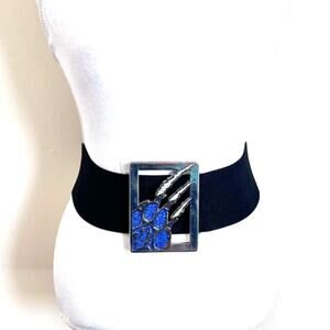 Vintage Bear Claw Statement Belt One Size Wide Chunky Fashion Oversized Stretchy